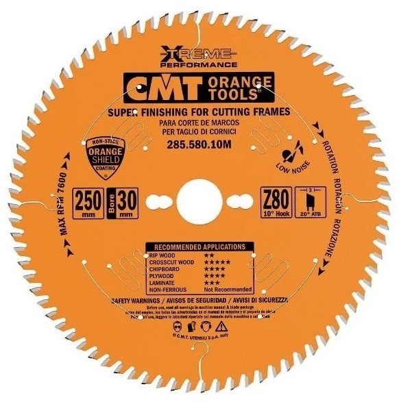 Пильный диск CMT 285.580.10M 250х30 мм