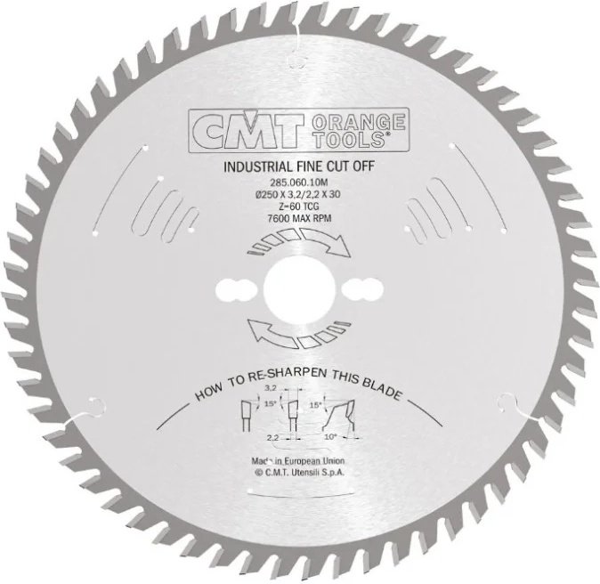 Пильный диск CMT 285.060.10M 250х30 мм