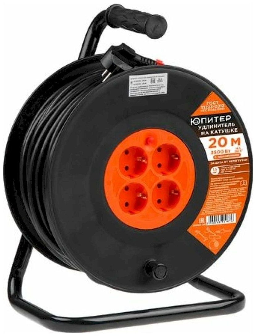 Удлинитель на катушке Юпитер JP8404-04 20 м