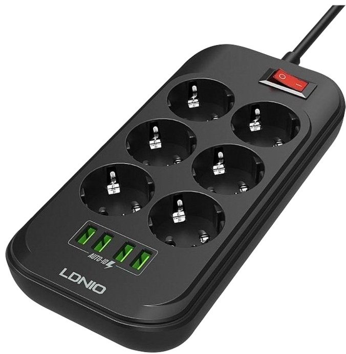Сетевой фильтр LDNIO SE6403 2 м купить,0
