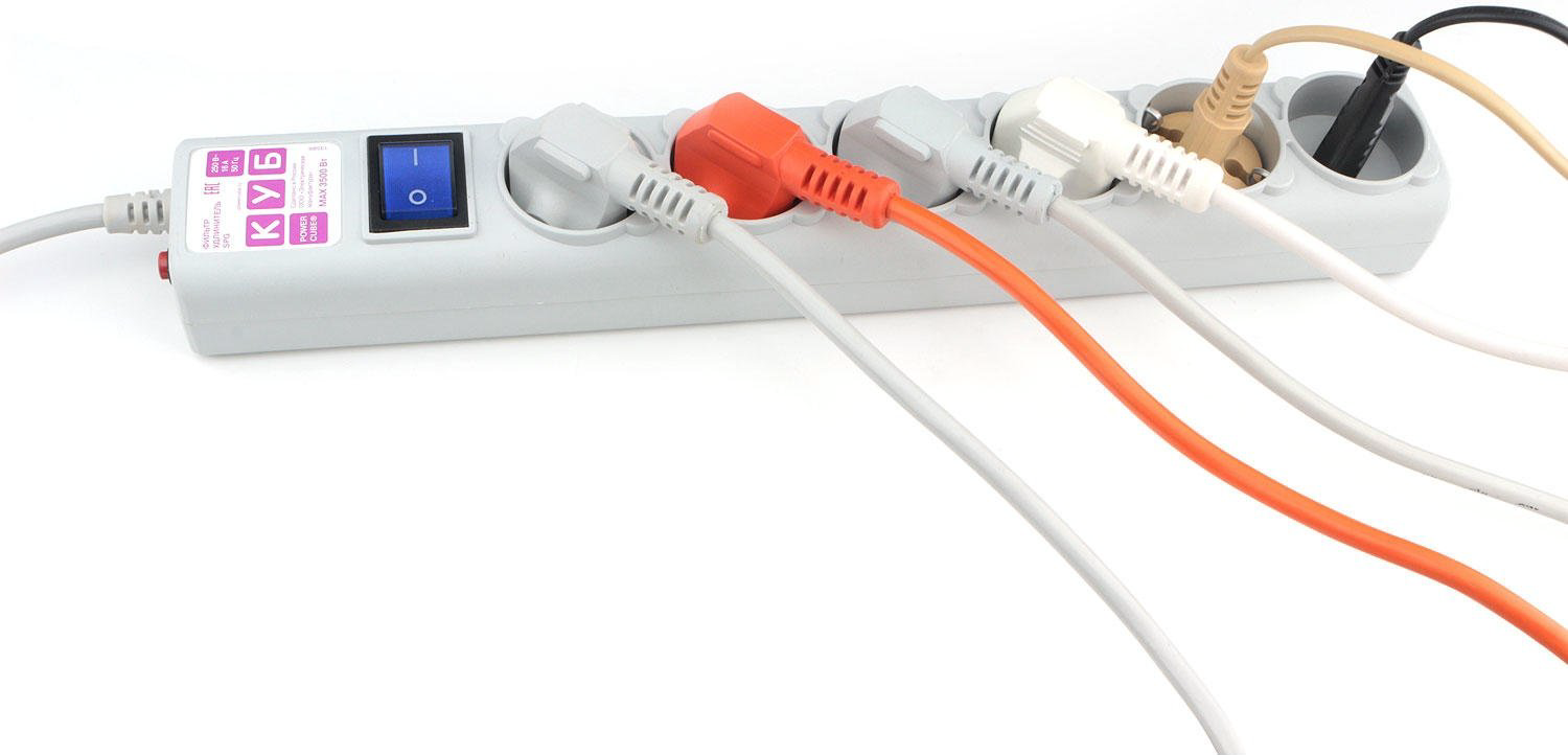 Сетевой фильтр Power Cube SPG(5+1)-B-15 5 м купить,NaN