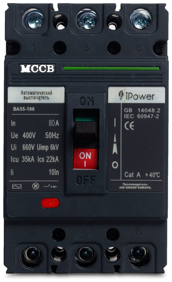 iPower ВА55-100 3P 80A купить,NaN
