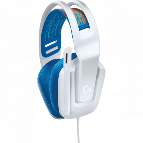 Наушники Logitech G335 981-001018 бело-голубые купить,44990