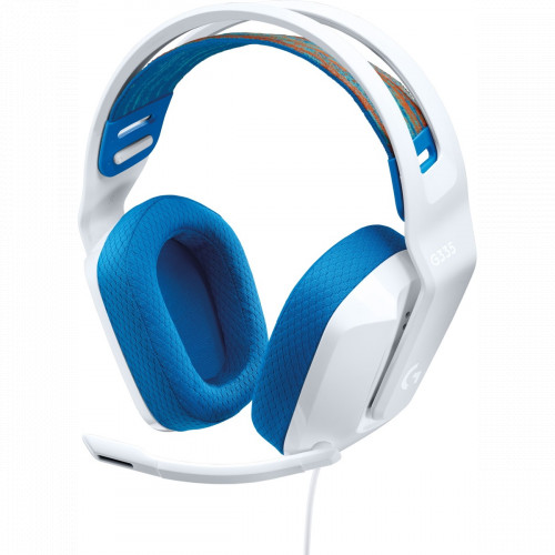 Наушники Logitech G335 981-001018 бело-голубые купить,44990