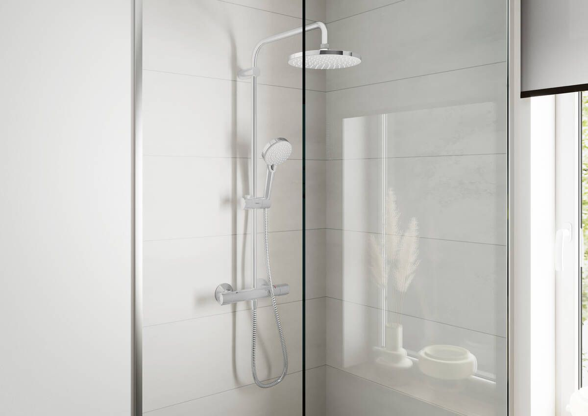 Душевой гарнитур Hansgrohe Vernis Blend Showerpipe 200 26276000 хром купить,0