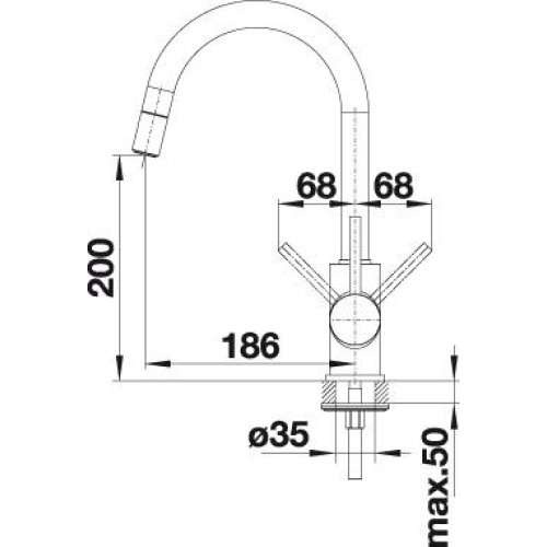 Смеситель Blanco Mida-S 526653 черный купить,NaN