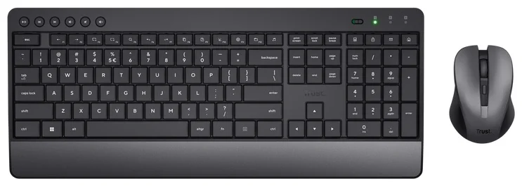 Беспроводной комплект Trust Trezo Wireless Deskset 24529 Black