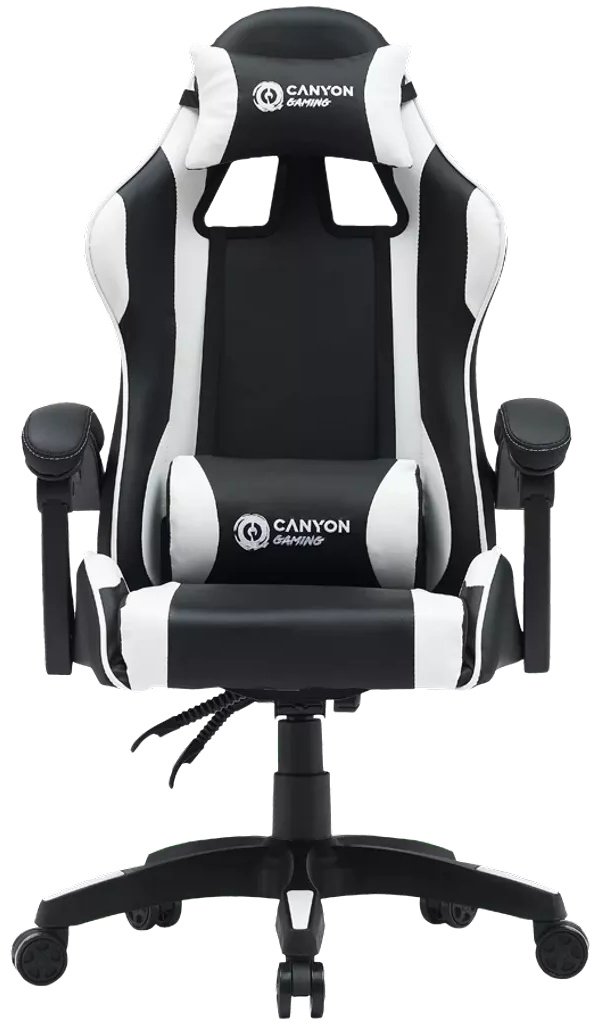 Игровое кресло Canyon CNE-SGCH2W, черный, белый