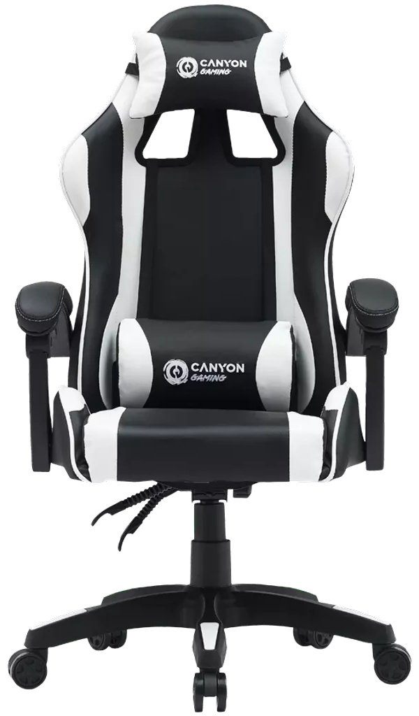 Игровое кресло Canyon CNE-SGCH2W, черный, белый