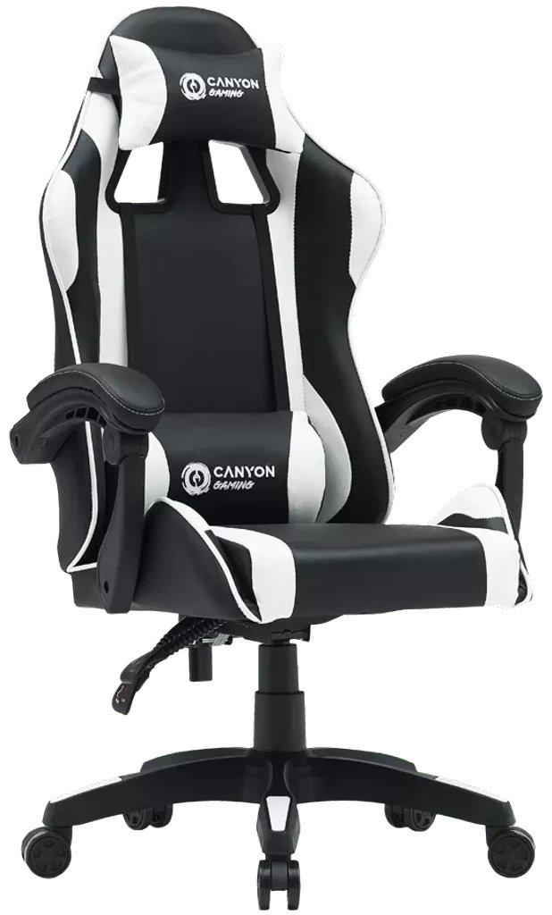 Игровое кресло Canyon CNE-SGCH2W, черный, белый купить,NaN