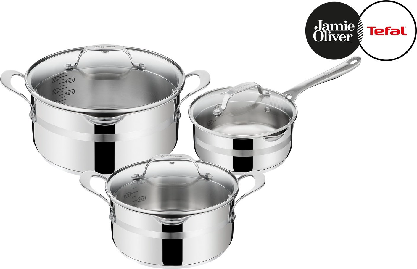 Tefal смешанный набор Jamie Oliver Kitchen Essentials E311S674 нержавеющая сталь 6 в 1 купить,NaN