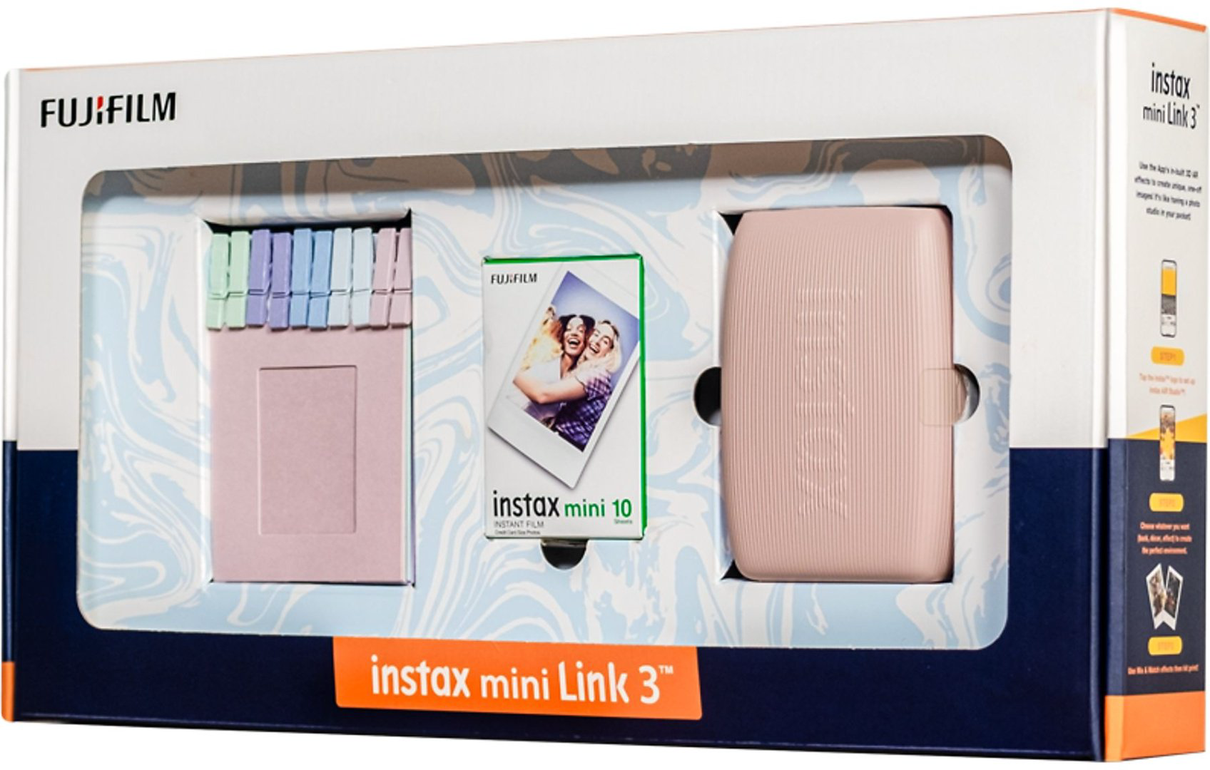 Компактный фотопринтер Fujifilm INSTAX MINI LINK 3 BUNDLE розовый - ForteMarket Компактный фотопринтер Fujifilm INSTAX MINI LINK 3 BUNDLE розовый купить,79990