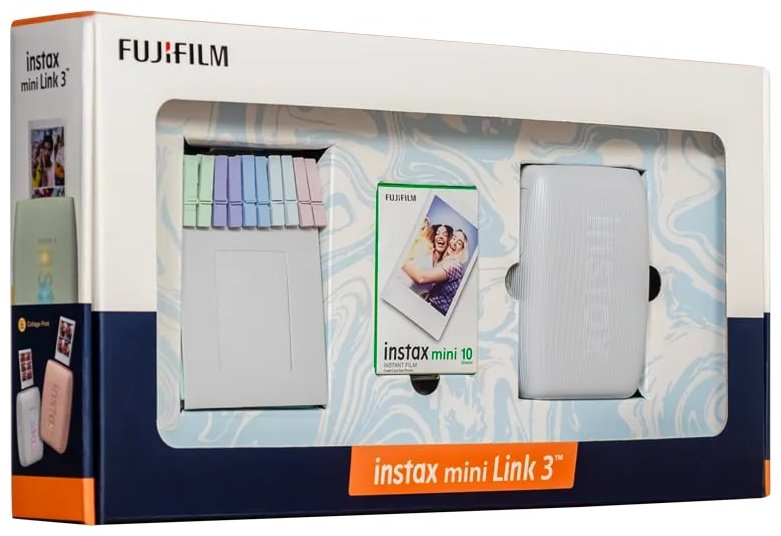 Компактный фотопринтер Fujifilm Instax mini link 3 белый купить,0