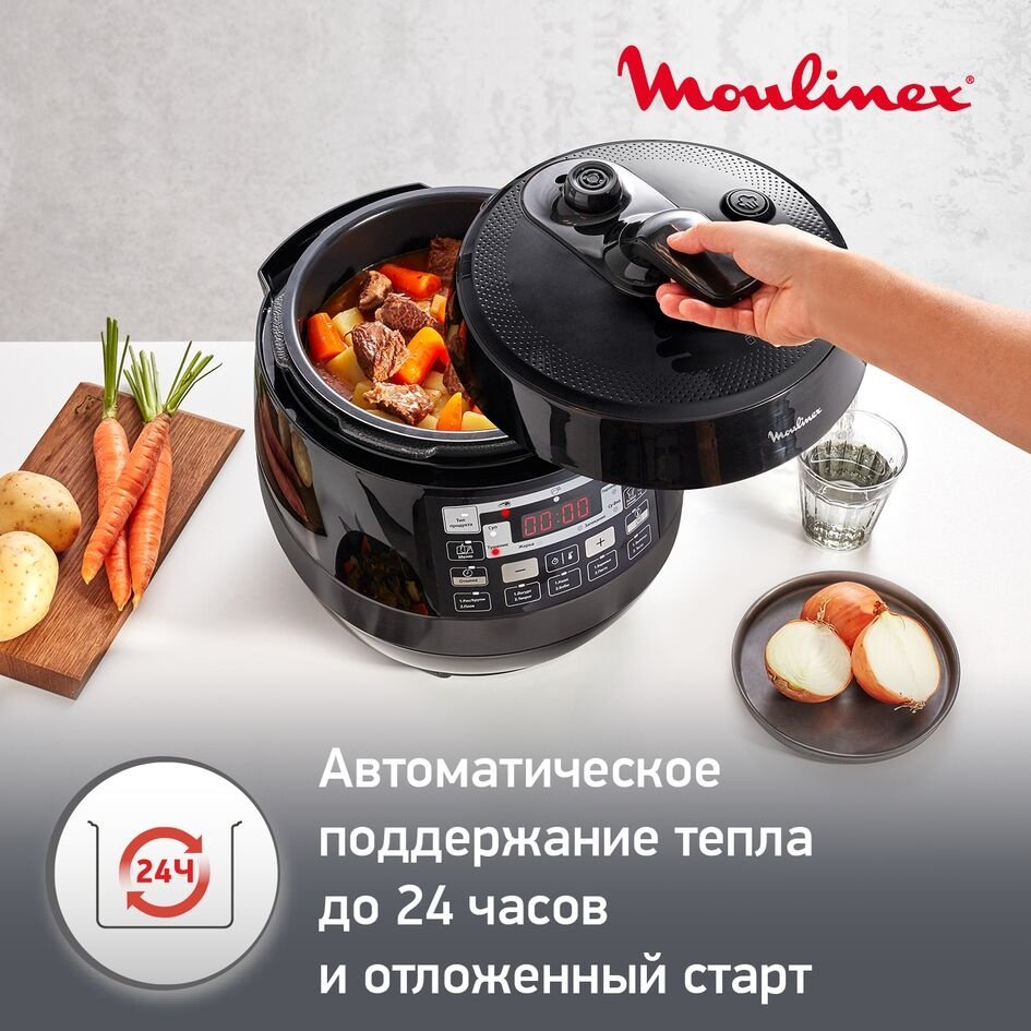 Мультиварка Moulinex CE 430832 черный - ForteMarket Мультиварка Moulinex CE 430832 черный купить,0