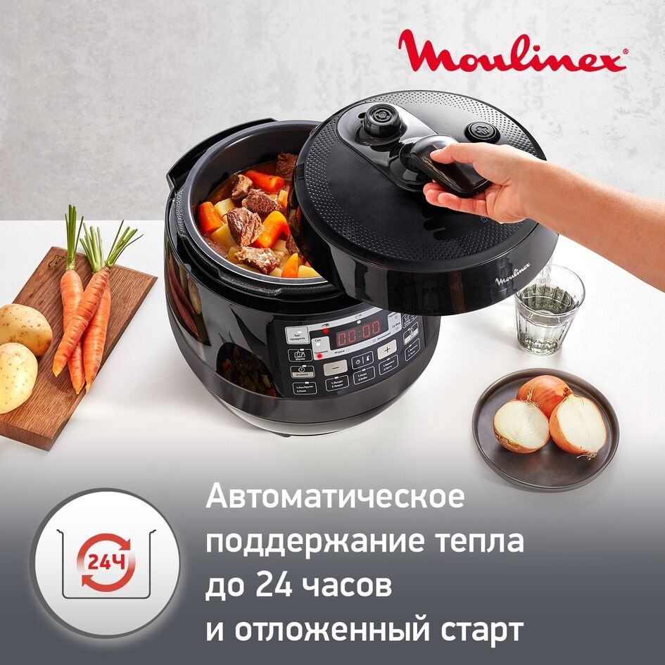 Мультиварка Moulinex CE 430832 черный купить,NaN