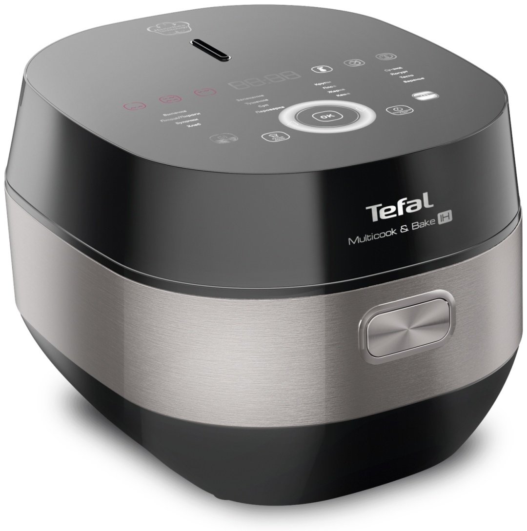 Мультиварка Tefal Multicook&Bake RK908A32 черный, серебристый