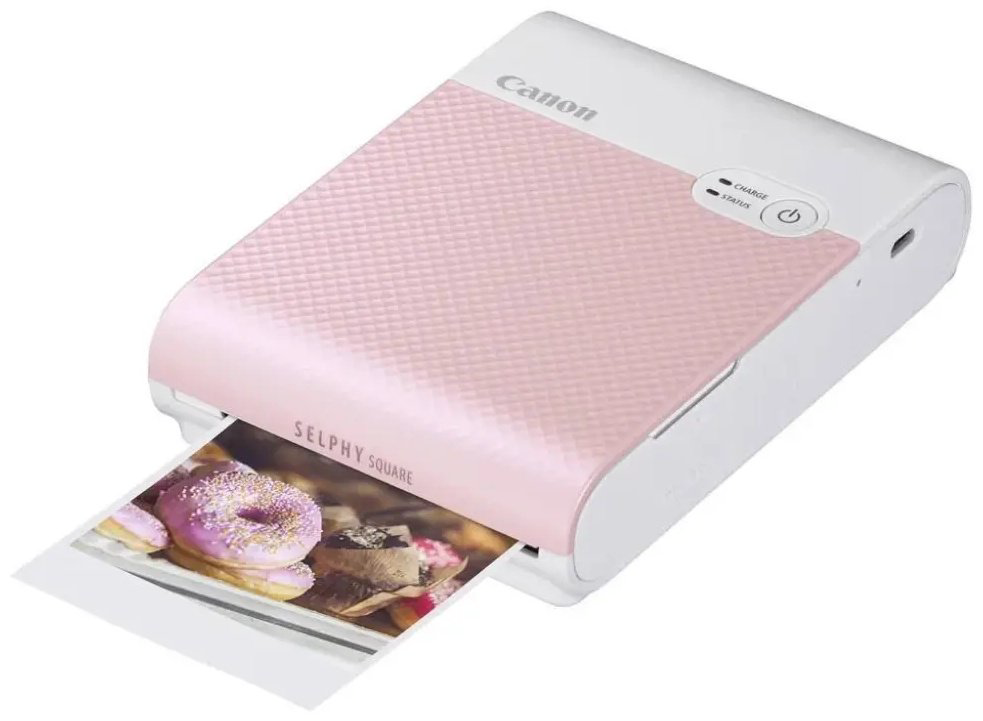 Компактный фотопринтер Canon SELPHY SQUARE QX10 розовый купить,52490