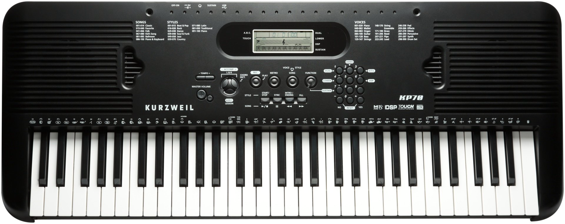 Kurzweil KP70LB Black