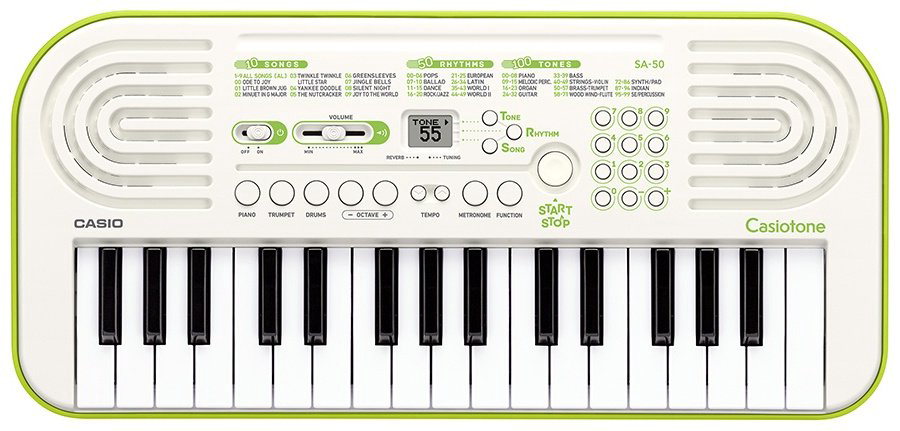 Синтезатор CASIO Casiotone SA-50H7 Mini белый