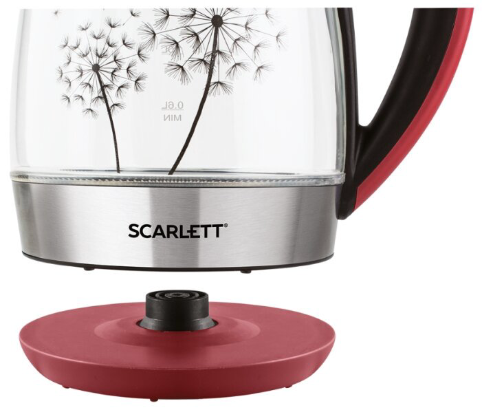 Электрочайник Scarlett SC-EK27G49 красный купить,NaN
