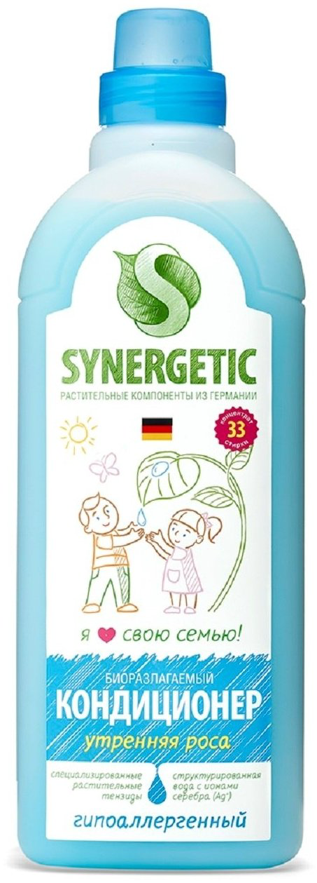 Synergetic кондиционер Утренняя роса гипоаллергенный 1000 мл купить,NaN