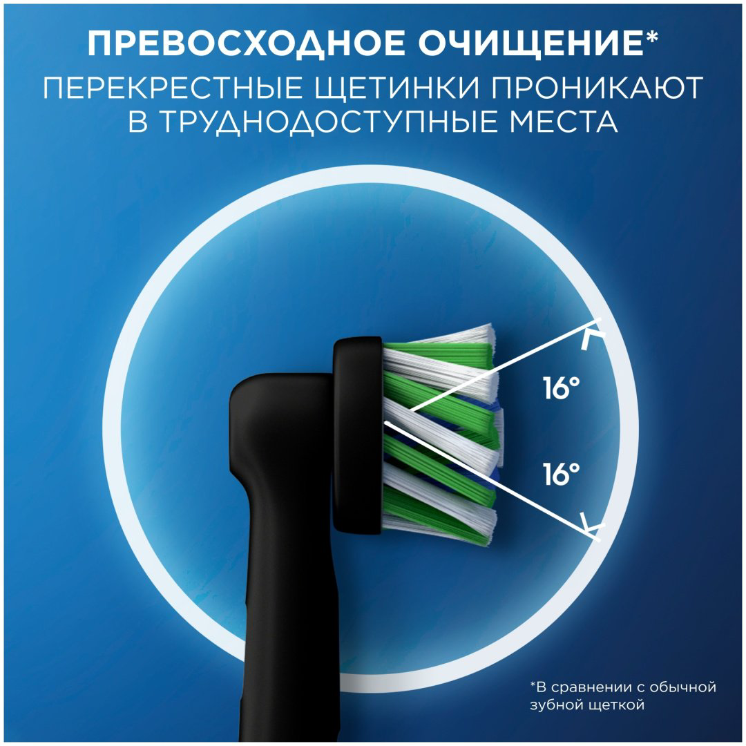 Насадка Oral-B Cross Action стандартная 2 шт купить,NaN