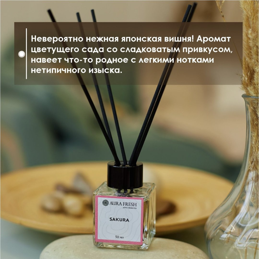 Диффузор Aura Fresh Сакура 50 мл купить,NaN