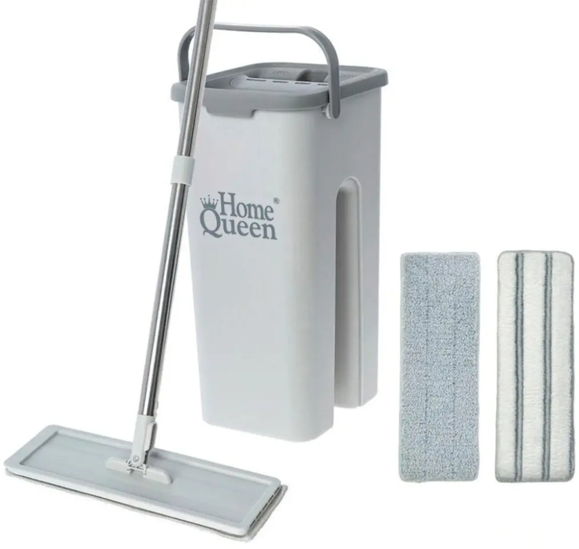 HomeQueen комплект для уборки 75648 Compact 2.0 с ведром для отжима, серый - ForteMarket HomeQueen комплект для уборки 75648 Compact 2.0 с ведром для отжима, серый купить,16990