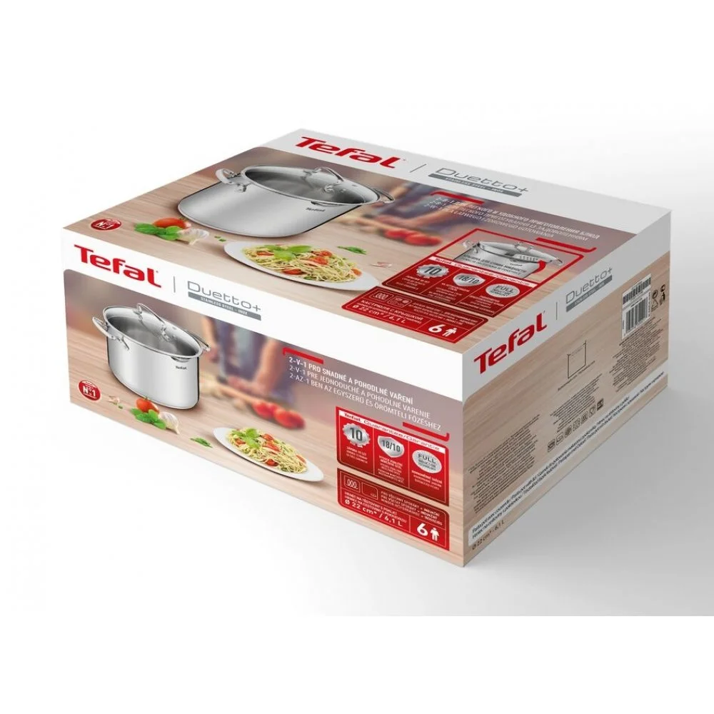 Кастрюля Tefal Duetto+ G7194656 4.7л 24 см купить,33990