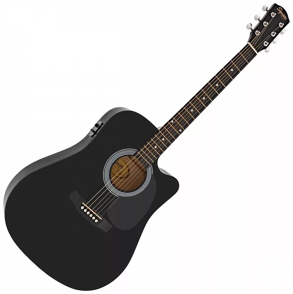Гитара Squier SA-105CE Black - ForteMarket Гитара Squier SA-105CE Black купить,0