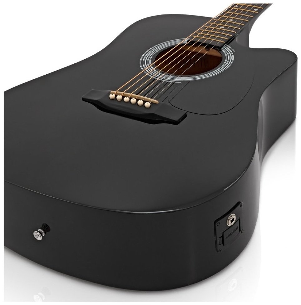Гитара Squier SA-105CE Black - ForteMarket Гитара Squier SA-105CE Black купить,0