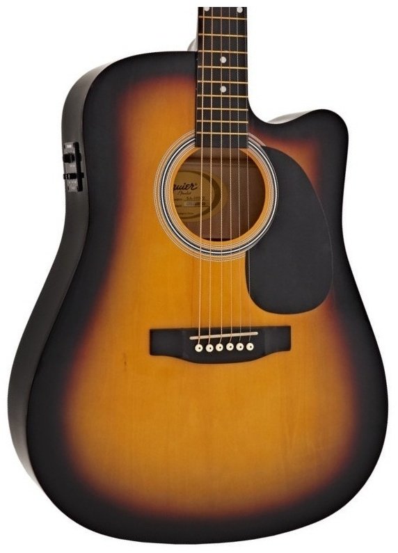 Гитара Squier SA-105CE Sunburst - ForteMarket Гитара Squier SA-105CE Sunburst купить,0