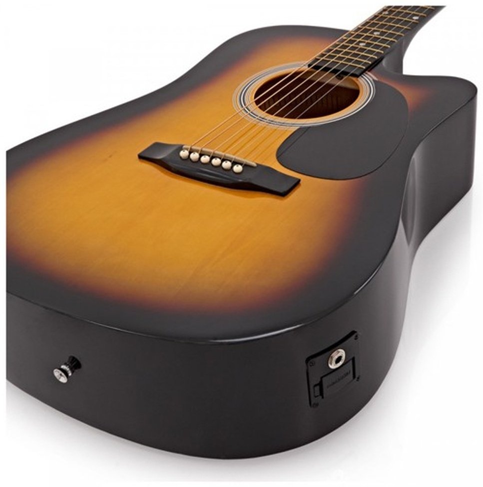 Гитара Squier SA-105CE Sunburst - ForteMarket Гитара Squier SA-105CE Sunburst купить,0