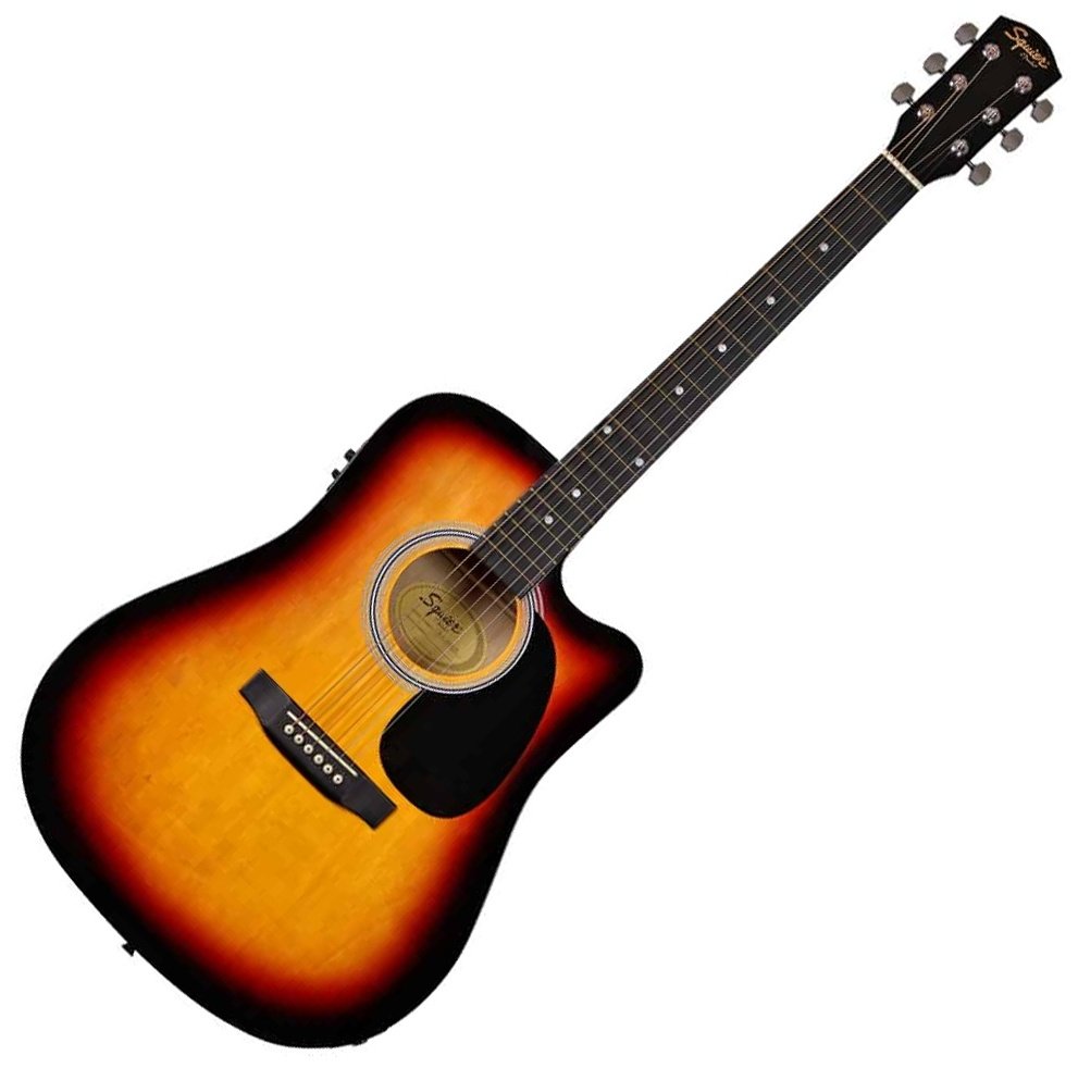 Гитара Squier SA-105CE Sunburst - ForteMarket Гитара Squier SA-105CE Sunburst купить,0