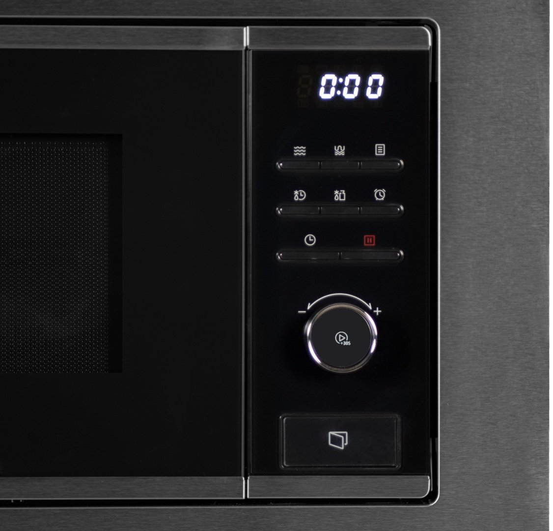 Микроволновая печь Midea MMWB204BB-SS стальной, черный - ForteMarket Микроволновая печь Midea MMWB204BB-SS стальной, черный купить,0