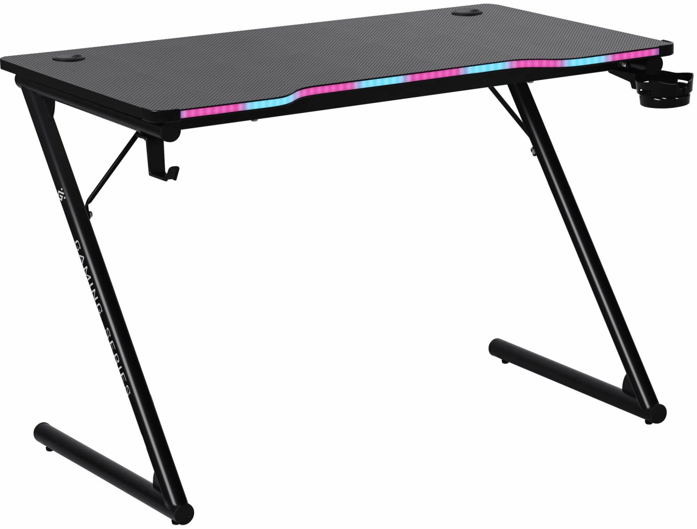 Стол компьютерный, игровой Defender Ferox RGB,110х60x73 см, черный