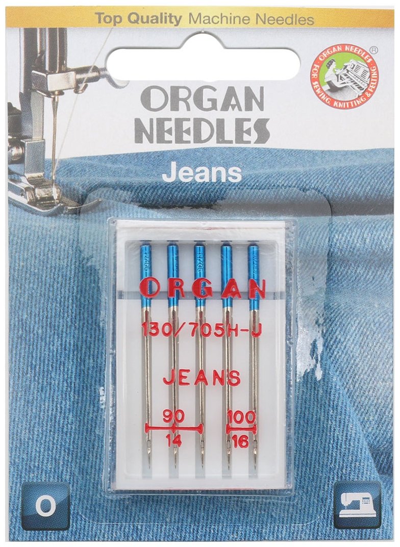 Игла Organ Jeans 5/90-100 Blister 5 шт