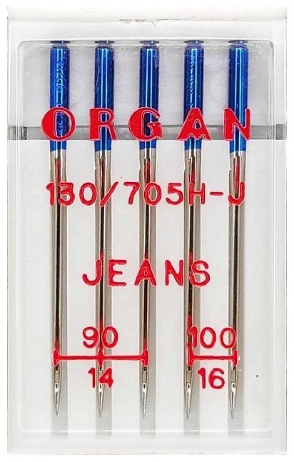 Игла Organ Jeans 5/90-100 Blister 5 шт купить,0