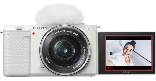 Фотокамера Sony ZV-E10 KIT 16-50mm белый купить,0