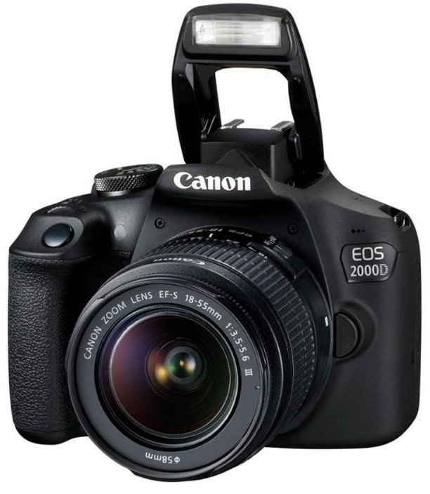 Фотокамера Canon EOS 2000D 18-55 DC купить,NaN
