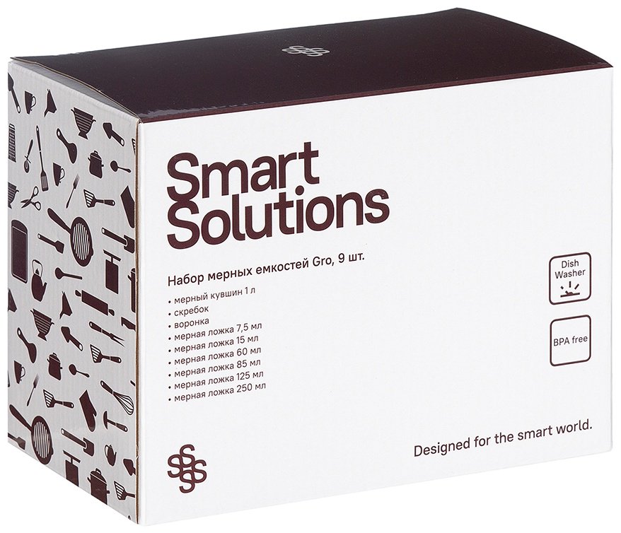Smart Solutions мерный стакан SS-MC-ABSTPR-set9, пластик купить,0