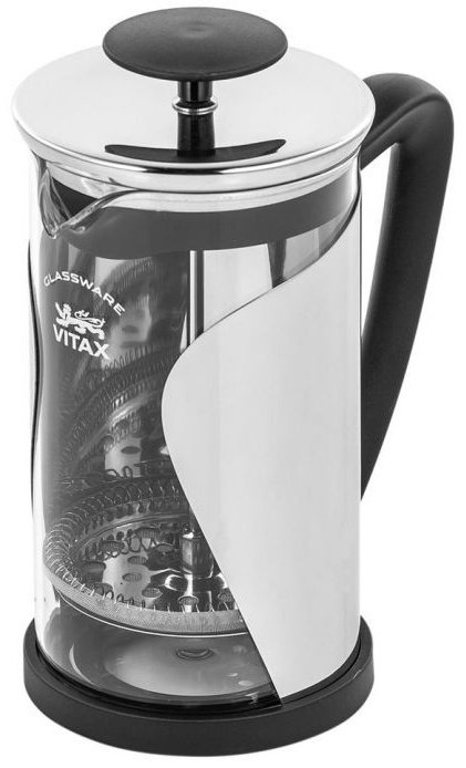 Френч-пресс Vitax VX-3024 600 мл, стекло, пластик, сталь