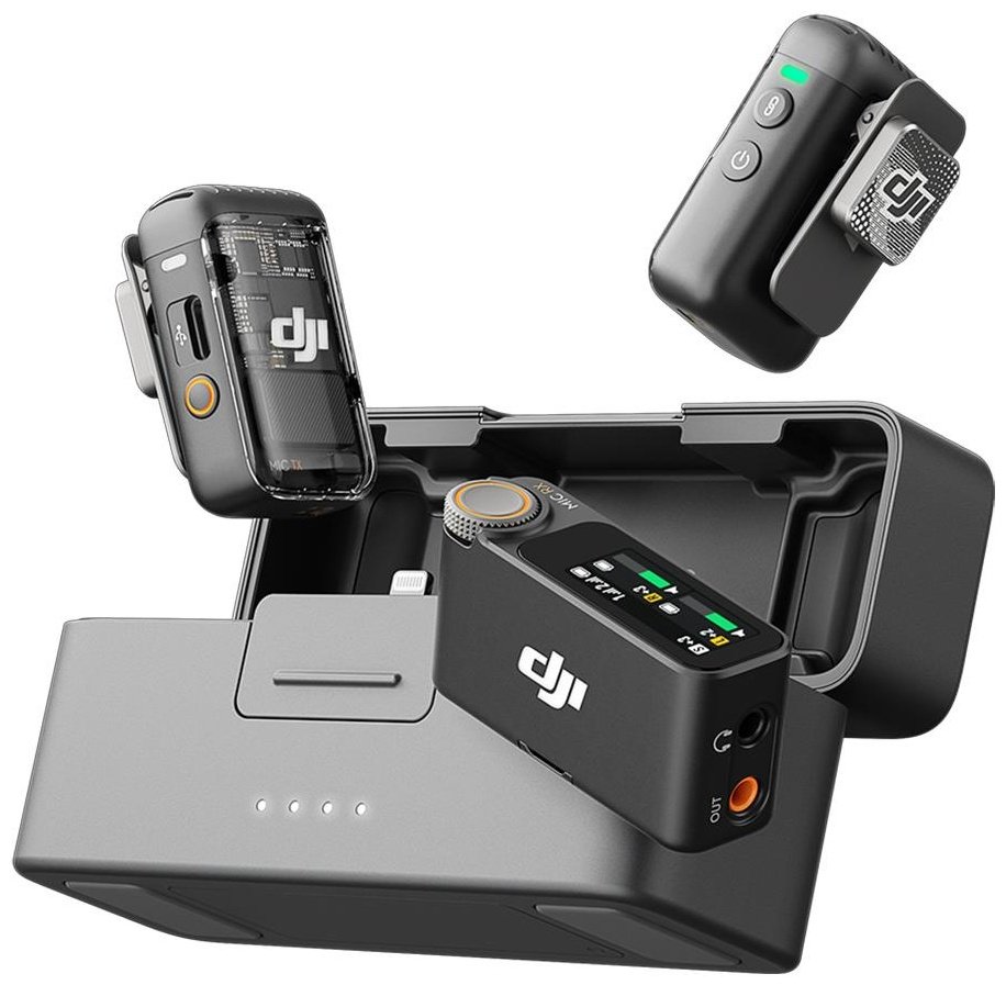 DJI Mic 2 (2RX + 1TX + Charging case) черный купить,NaN