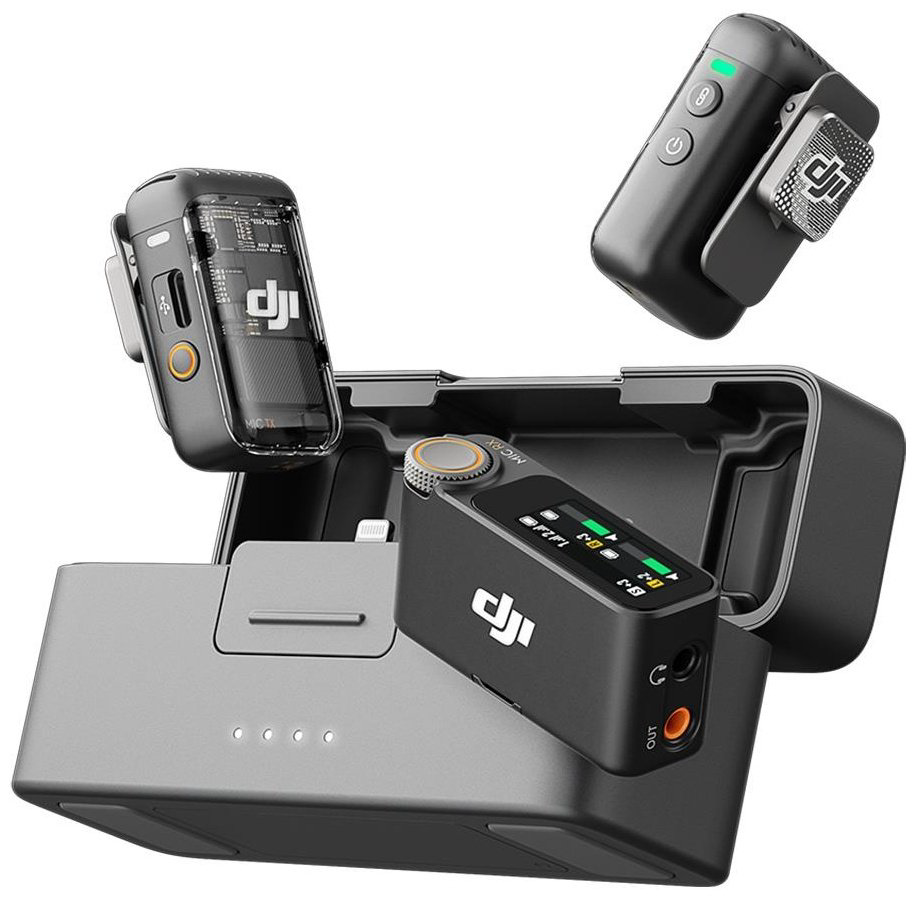 DJI Mic 2 (2RX + 1TX + Charging case) черный купить,NaN