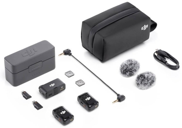 DJI Mic 2 (2RX + 1TX + Charging case) черный купить,NaN