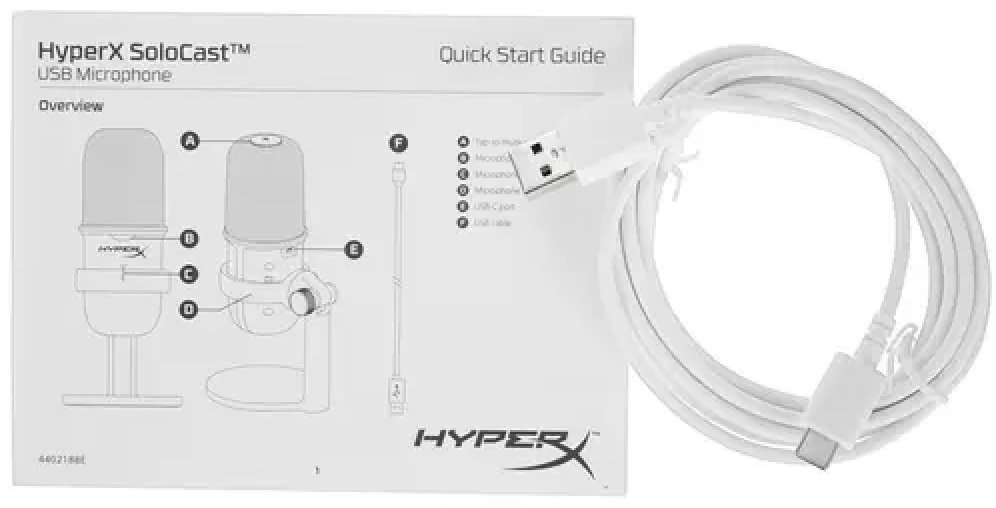Микрофон HyperX SoloCast 519T2AA - ForteMarket Микрофон HyperX SoloCast 519T2AA купить,0
