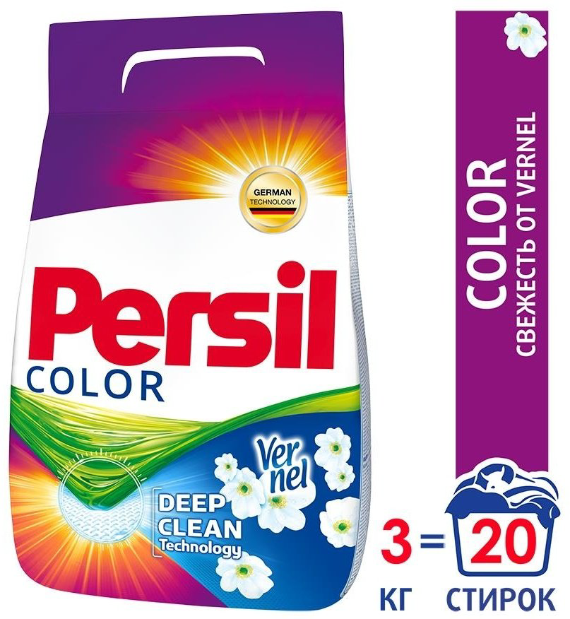 Стиральный порошок Persil Color Эффект сохранения цвета 3 кг купить,NaN