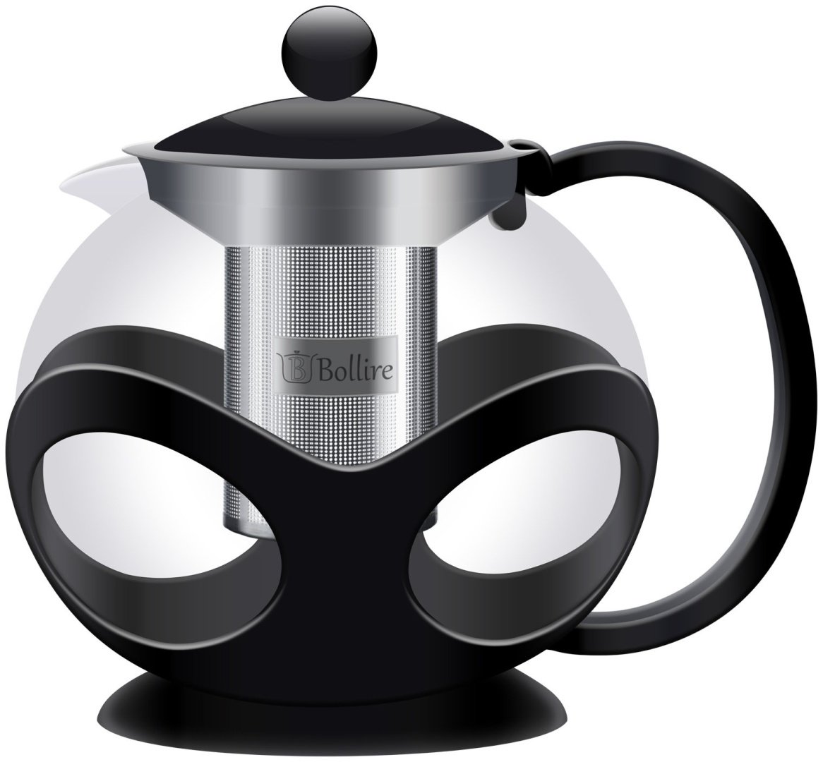 Чайник Bollire BR-3405 1.2 л, пластик, нержавеющая сталь