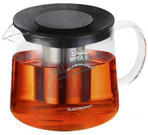 Чайник Vitax Bodiam VX-3308 1.5 л, нержавеющая сталь, пластик, стекло
