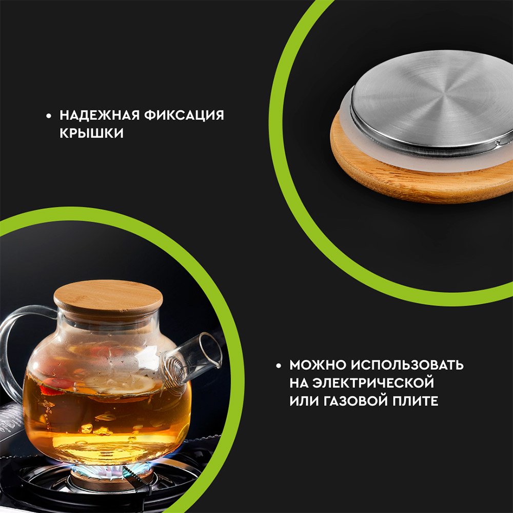 Чайник ELTEA8961 0.9 л, стекло - ForteMarket Чайник ELTEA8961 0.9 л, стекло купить,0